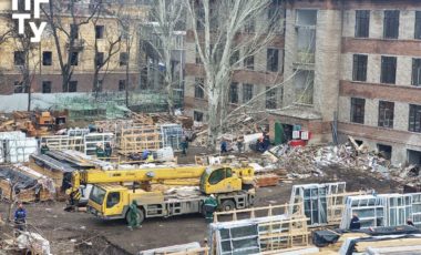 Начался монтаж оконных блоков в первом корпусе ПГТУ