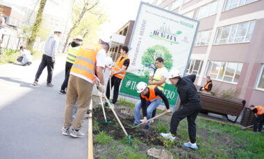 В Приазовском государственном техническом университете прошёл субботник «Мы за чистоту!», приуроченный к Году защитника Отечества